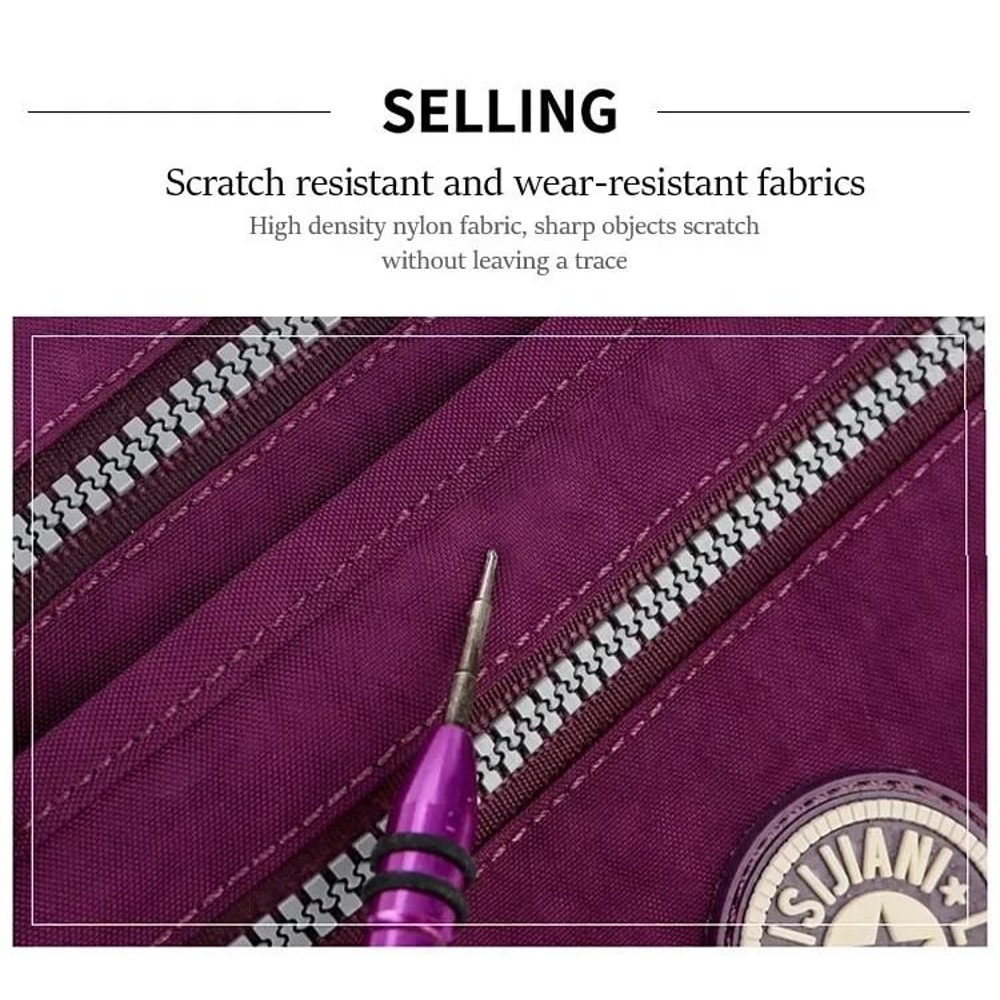 Versatile Waterproof Nylon Messenger Bag 4