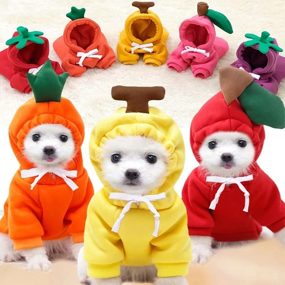 Plush Cartoon Fruit Pet Winter Fleece 0