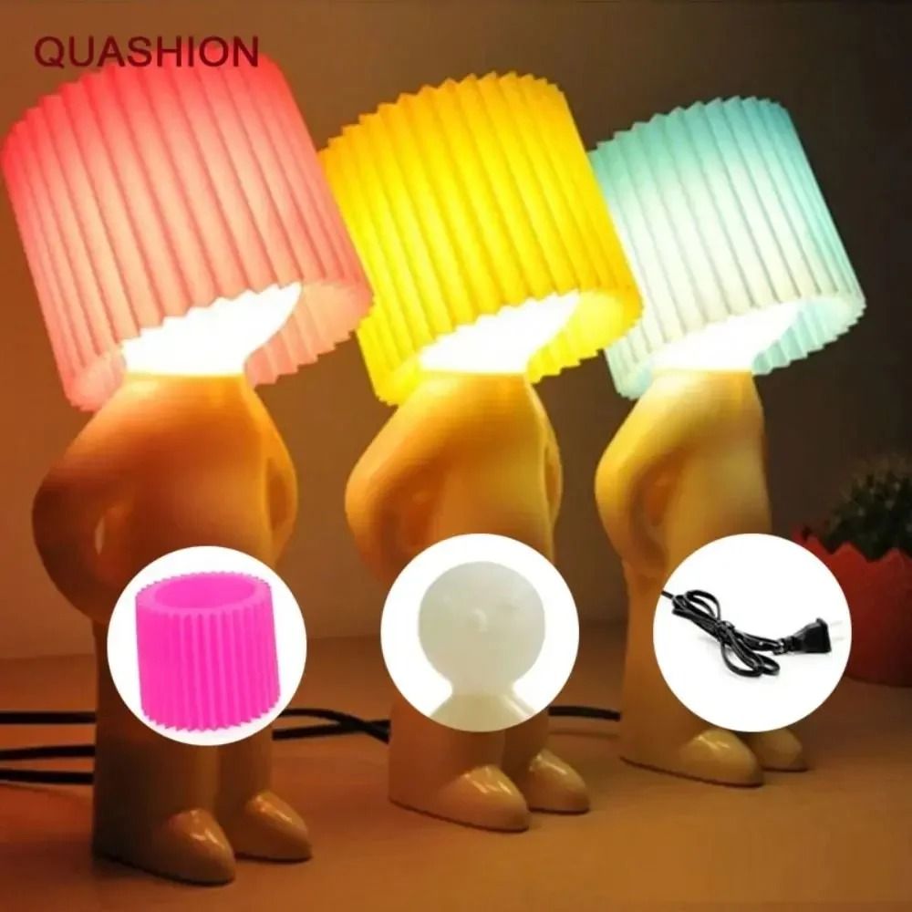 Creative Shy Man Plug In Night Light 0
