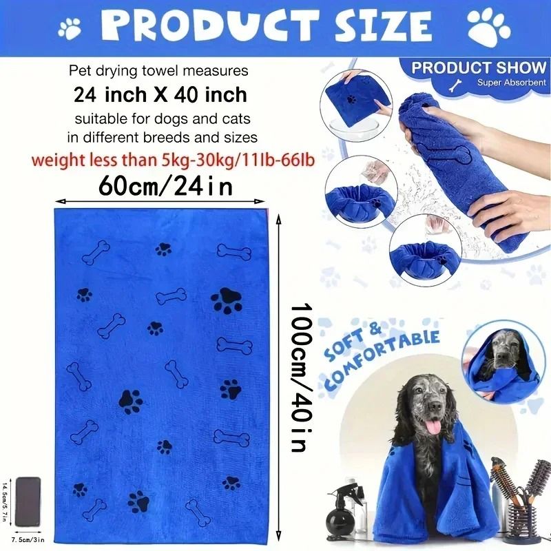 Rapid Absorb Microfiber Pet Drying Towel 1