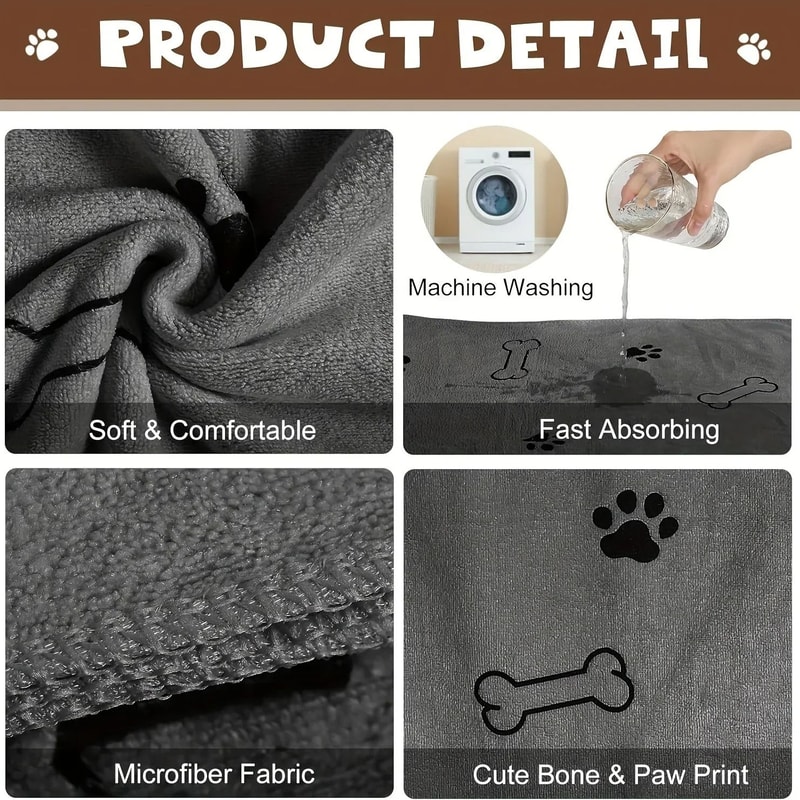 Rapid Absorb Microfiber Pet Drying Towel 2