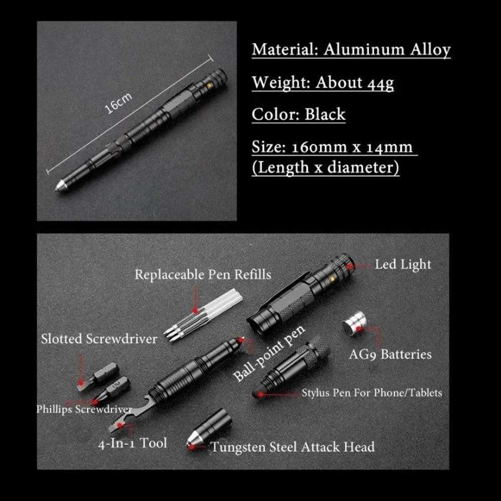 Elite 10 In 1 Tactical Survival Command Pen 4