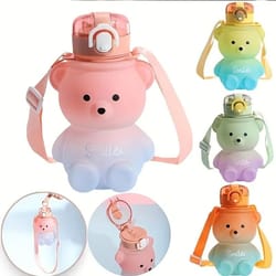 bear gradient cute water cup