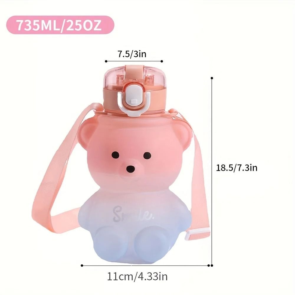 Bear Gradient Cute Water Cup 4
