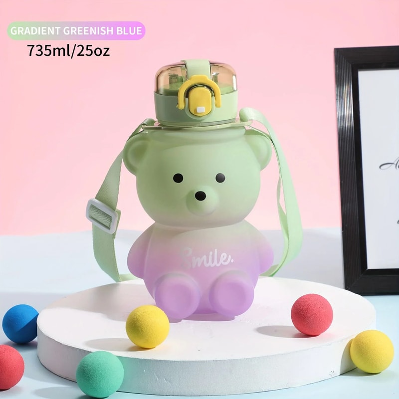 Bear Gradient Cute Water Cup 9