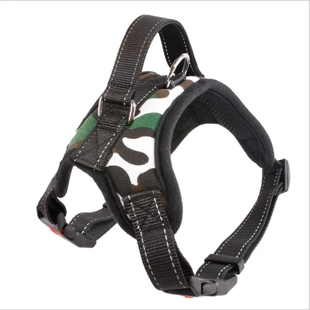 Heavy Duty Adjustable Reflective Dog Harness And Leash Set 13