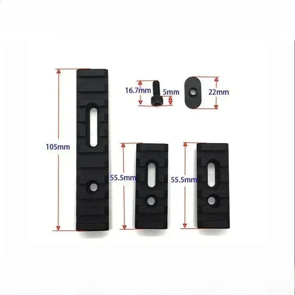 Aluminum Tactical Helmet Rail Mount Adapter Set 3