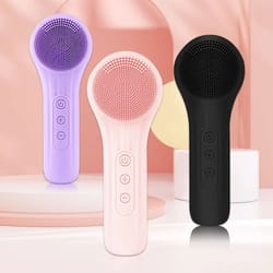 sonic silicone facial cleansing brush and massager