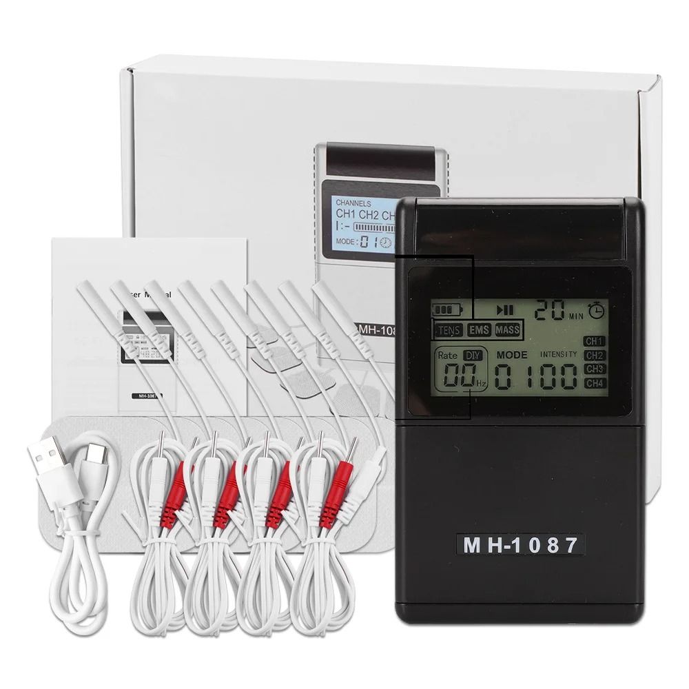 Professional Dual Channel TENS And EMS Pulse Therapy System 6