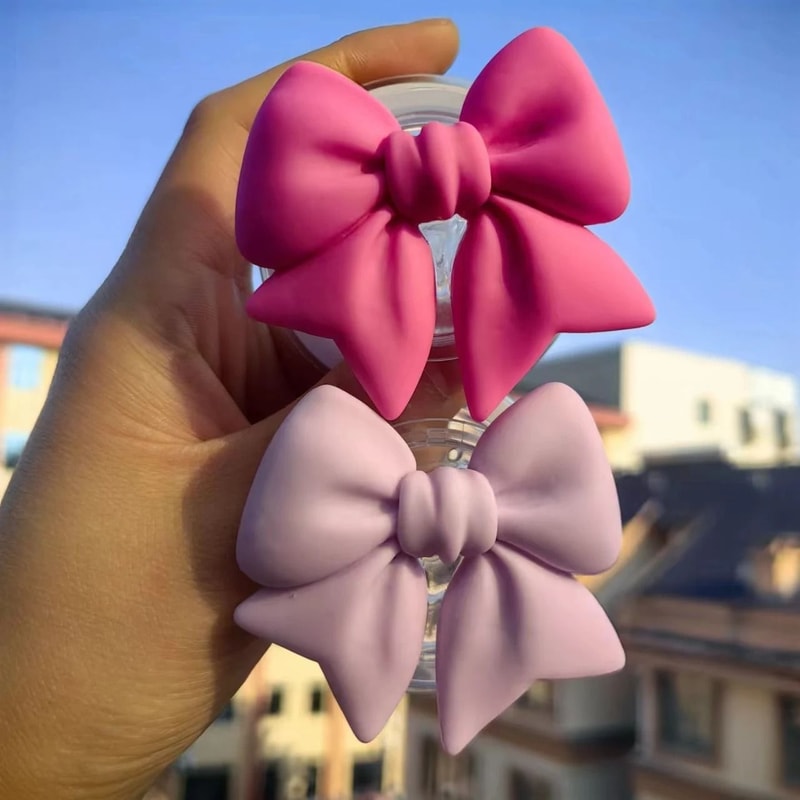 Macaron Bow Magnetic Phone Grip And Stand 1