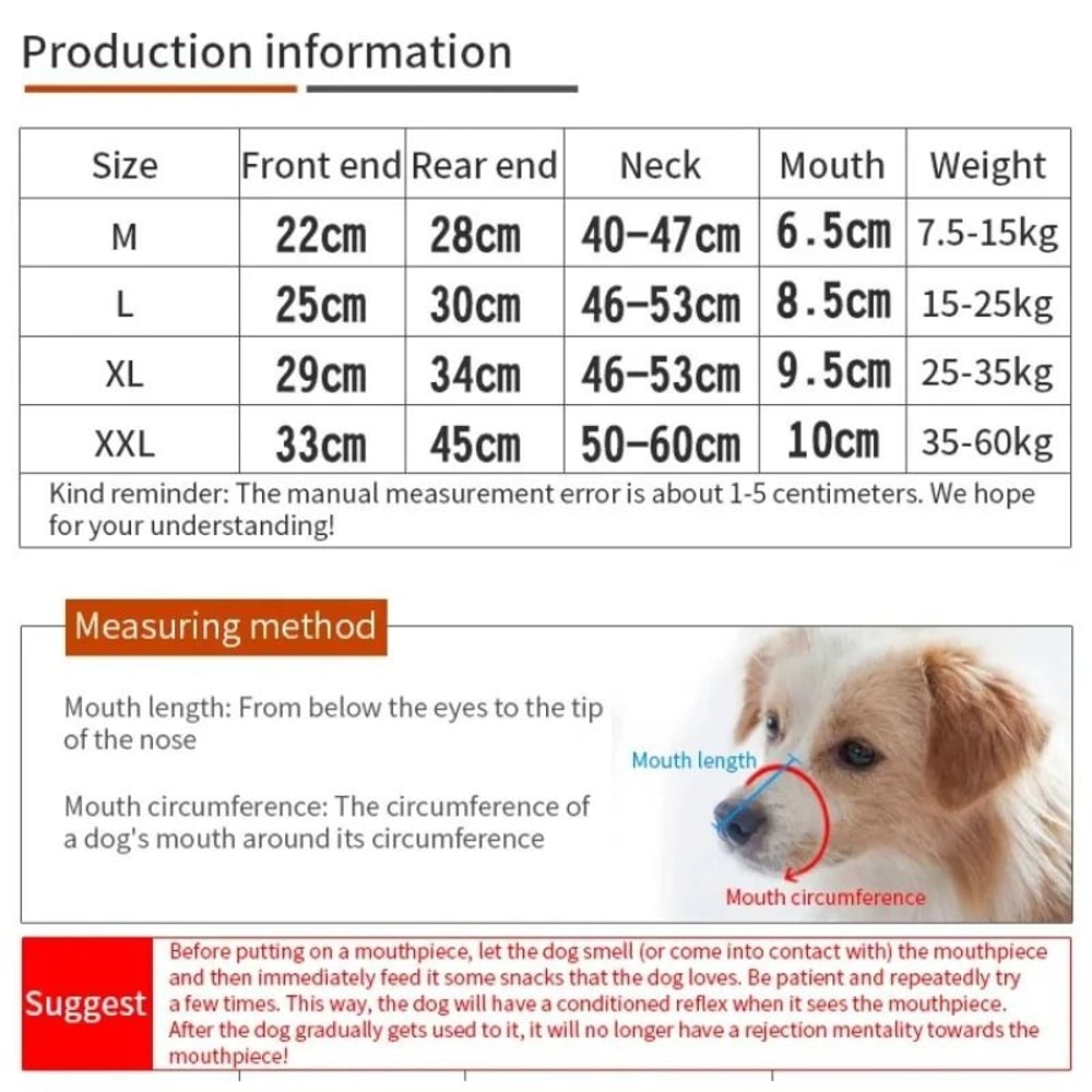Heavy Duty Professional Dog Safety Muzzle 5