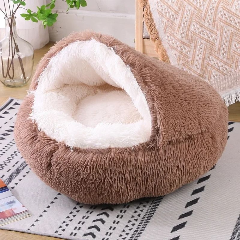Plush Hooded AntiAnxiety Pet Sanctuary 4
