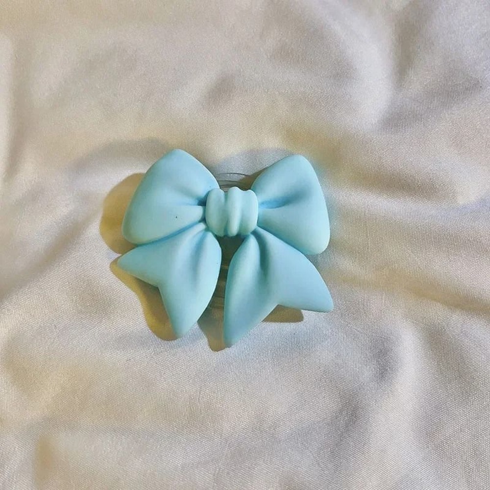 Plain Macaron Bow Knot Universal Phone Grip And Stand 9
