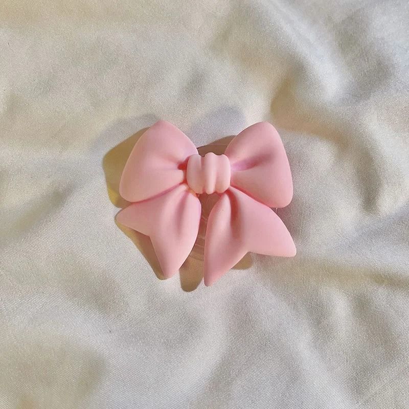 Plain Macaron Bow Knot Universal Phone Grip And Stand 6