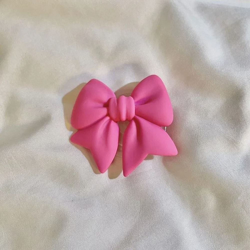 Plain Macaron Bow Knot Universal Phone Grip And Stand 7