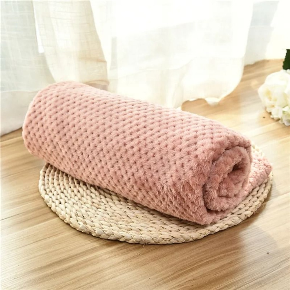Ultra Soft Fuzzy Fleece Pet Comfort Blanket 8