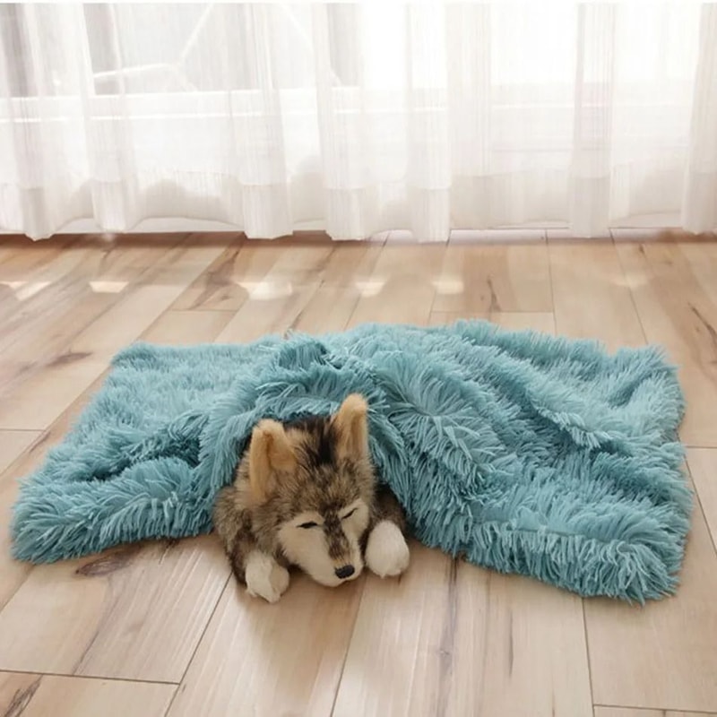 Plush Soft Warm Candy Colored Pet Bed Mat 2