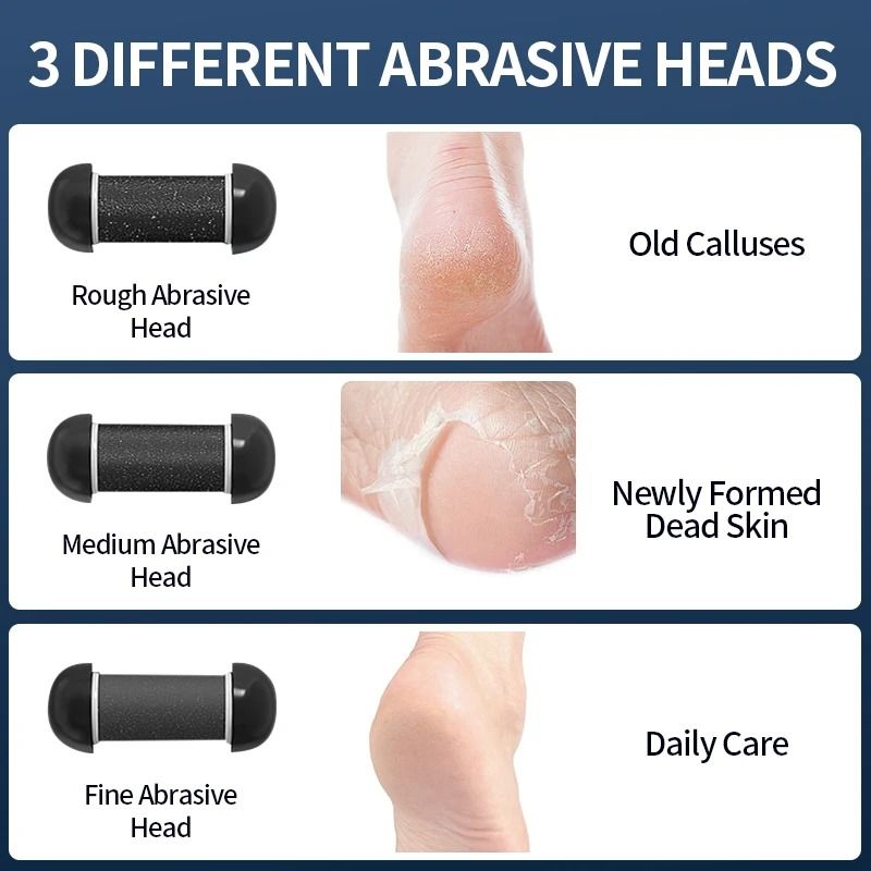 USB Powered Rechargeable Electric Foot Grinder 4