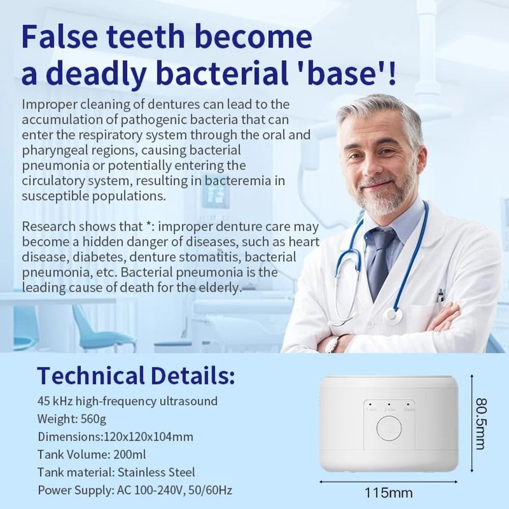 Portable High Frequency Vibration Dental And Jewelry Cleaning Machine 3