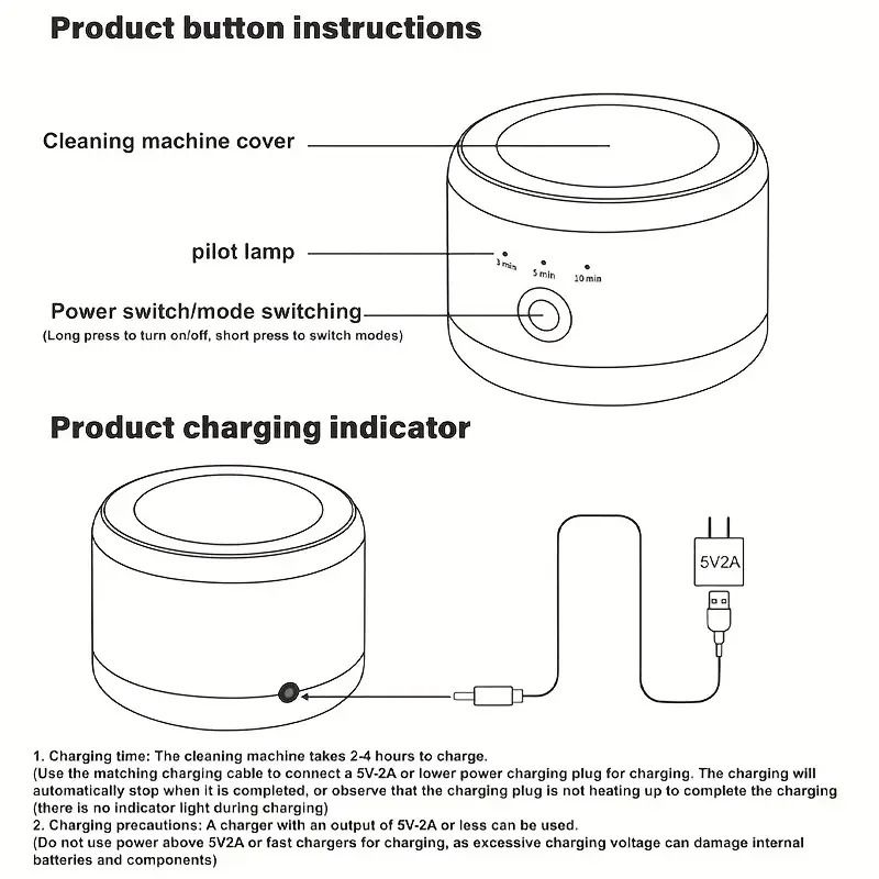 Portable High Frequency Vibration Dental And Jewelry Cleaning Machine 5