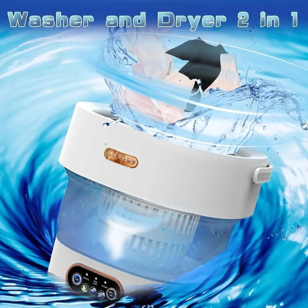 15L Portable Collapsible Washing And Drying Machine 4