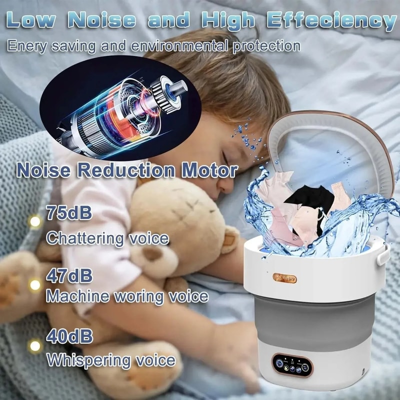 15L Portable Collapsible Washing And Drying Machine 5