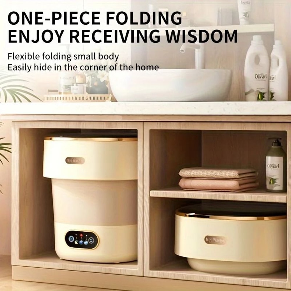 Travel Ready Collapsible 15L Washer Spin Dryer 3