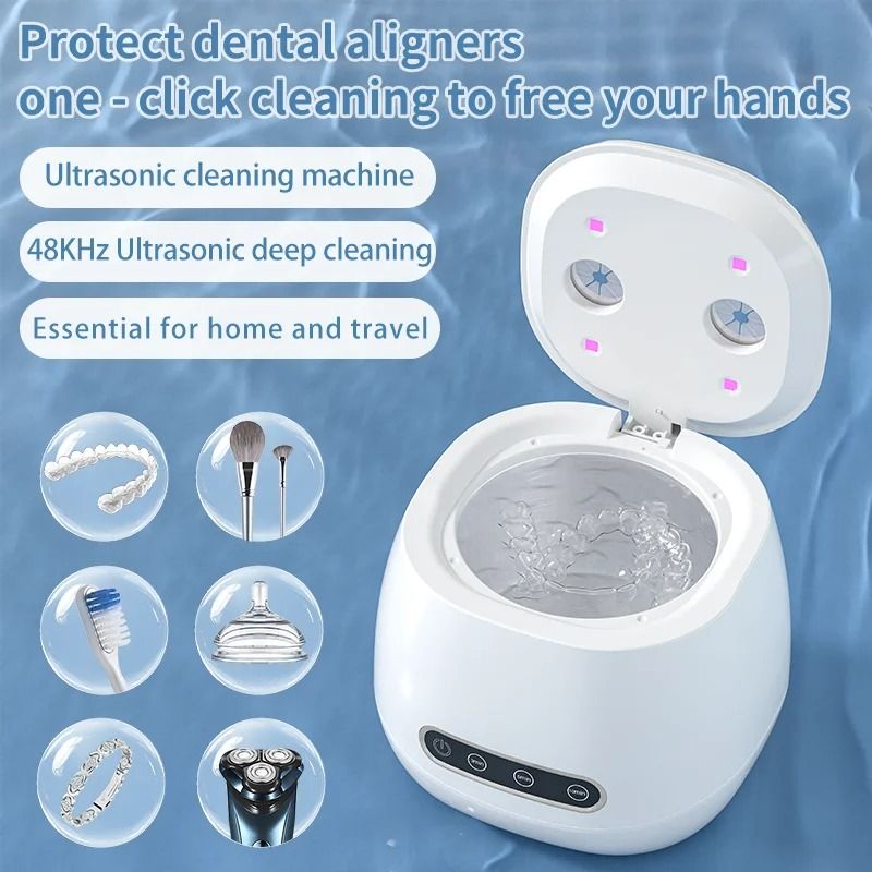 USB Rechargeable 48KHZ Professional Multi Function Ultrasonic Cleaner 3