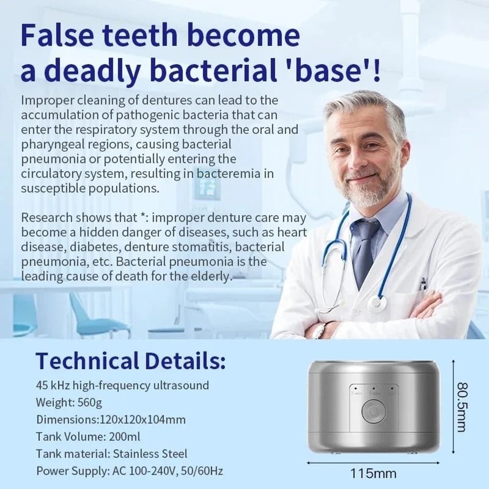 USB Rechargeable 50KHz High Frequency Professional Ultrasonic Cleaner 3