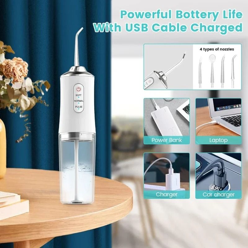 Oral Irrigator Portable Dental Water Flosser 4