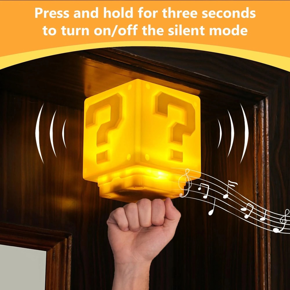 Interactive Question Mark Block Night Light With Music 1