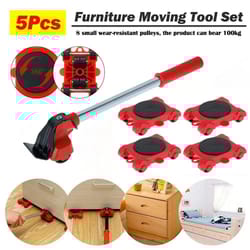 heavy duty 5 piece furniture lifter and mover roller set