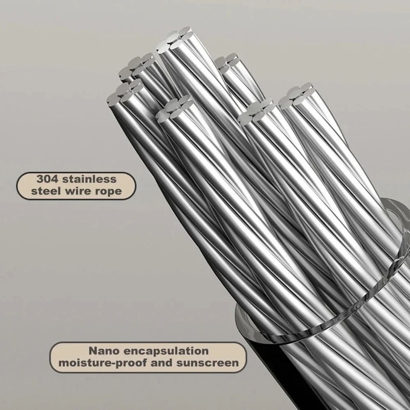 Heavy Duty Retractable Stainless Steel Clothesline 3