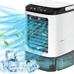 portable desktop dual spray air cooler and ultrasonic humidifier