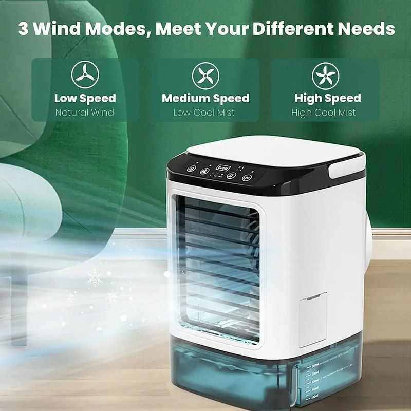 Portable Desktop Dual Spray Air Cooler And Ultrasonic Humidifier 1