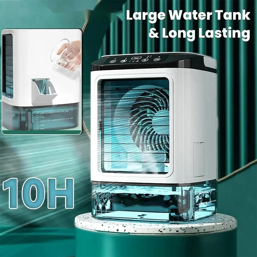 Portable Desktop Dual Spray Air Cooler And Ultrasonic Humidifier 2