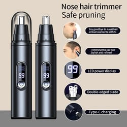 portable waterproof mini pocket nose and ear hair trimmer