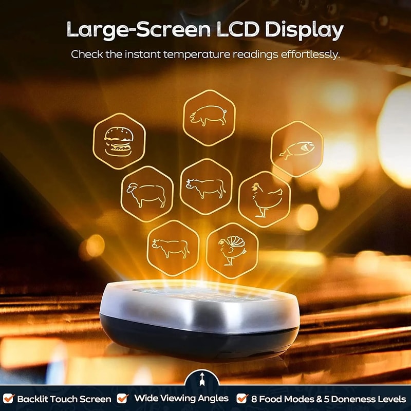 Instant Read Digital Waterproof Meat Thermometer 2