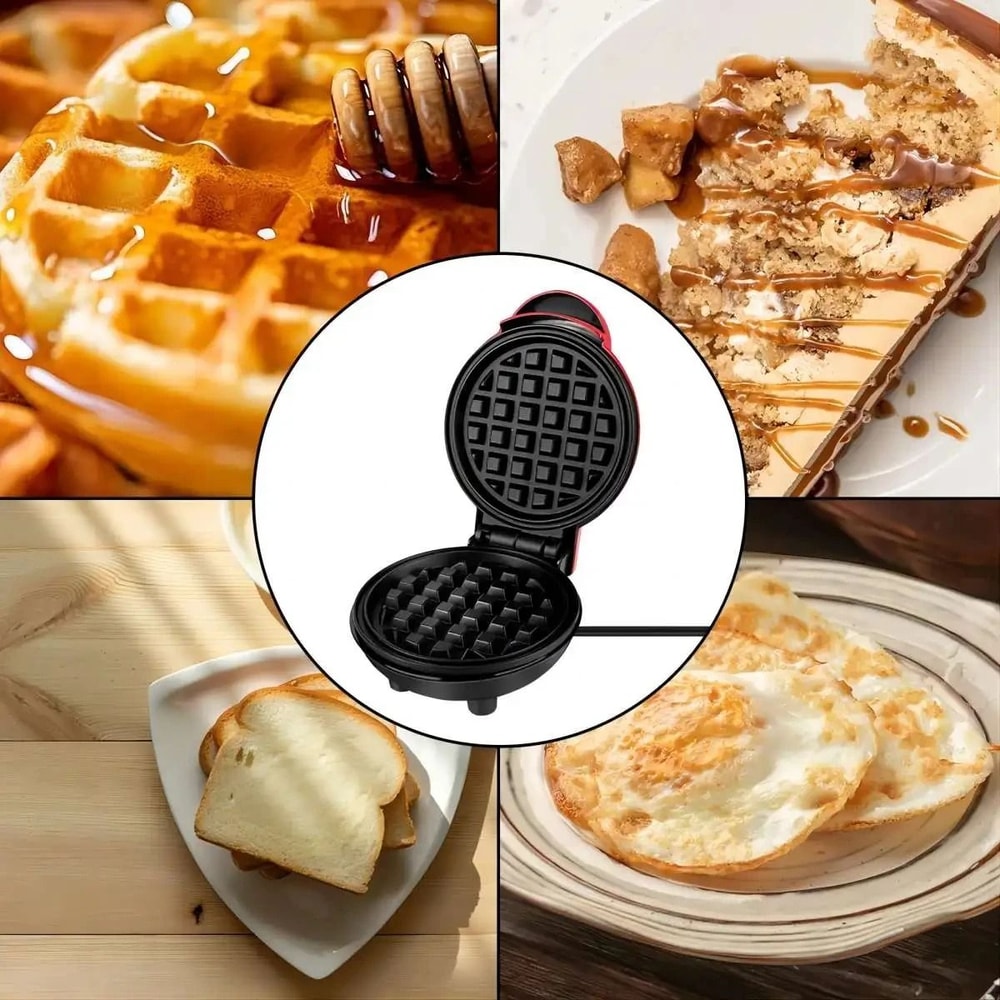 Portable Multifunctional Mini Waffle And Sandwich Maker 2
