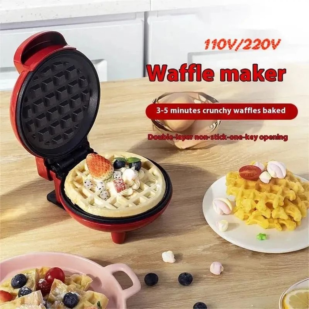 Portable Multifunctional Mini Waffle And Sandwich Maker 5