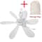 Portable 6 Leaf Silent USB Ceiling Canopy Fan With Remote 7