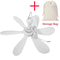 Portable 6 Leaf Silent USB Ceiling Canopy Fan With Remote 7