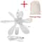 Portable 6 Leaf Silent USB Ceiling Canopy Fan With Remote 8