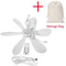 Portable 6 Leaf Silent USB Ceiling Canopy Fan With Remote 8