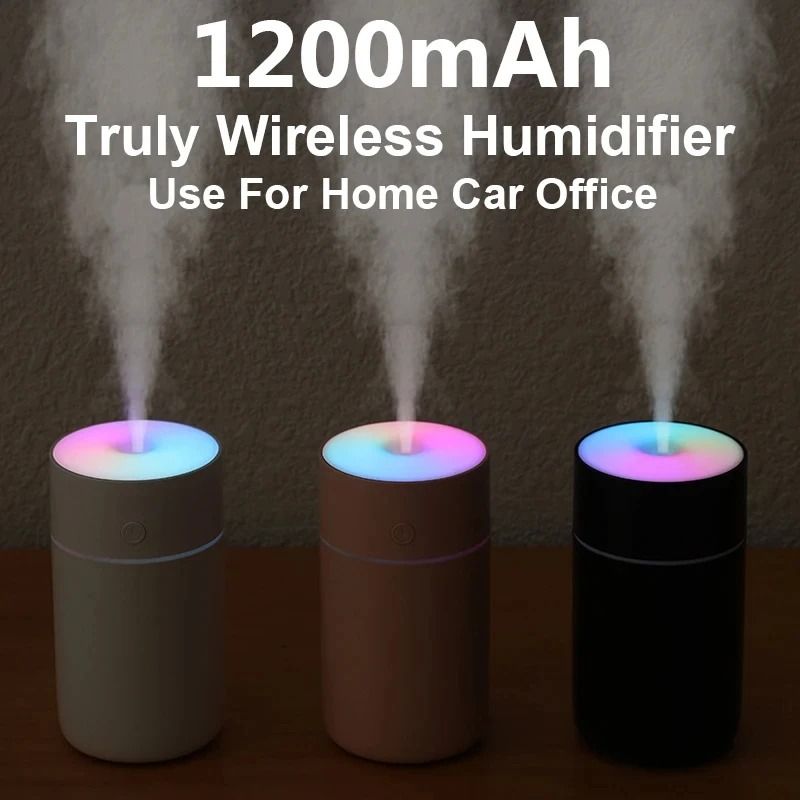 Wireless Colorful Portable Mini Air Humidifier And Aroma Diffuser 2