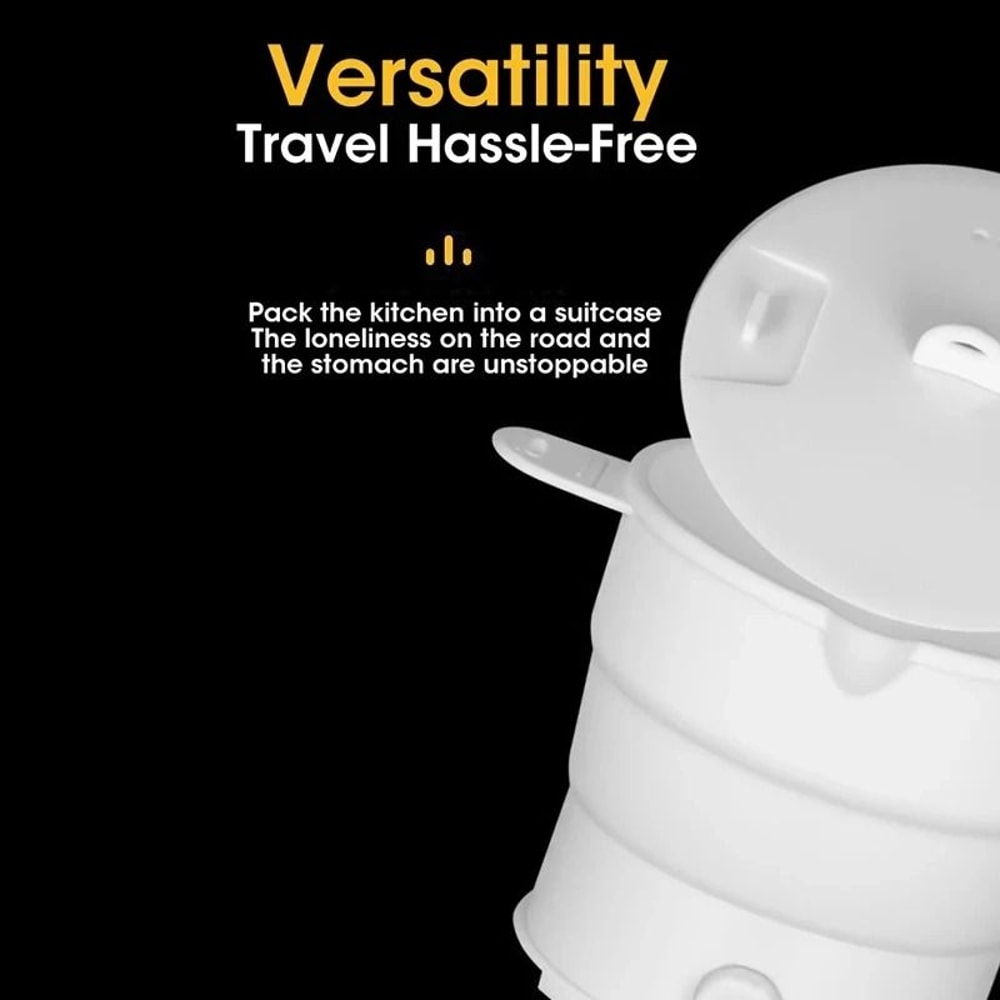 Portable Foldable Silicone Multi Purpose Electric Travel Pot 3
