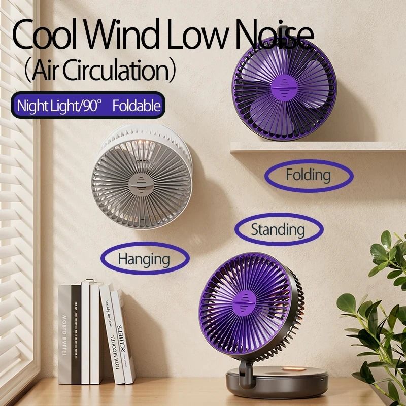 Professional 3 In 1 Wall Mounted And Portable Folding Fan 0