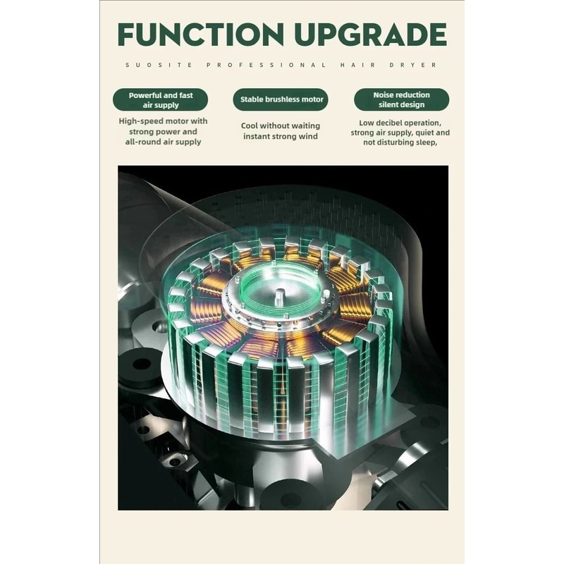 Professional High Capacity Retractable And Folding Portable Fan 4