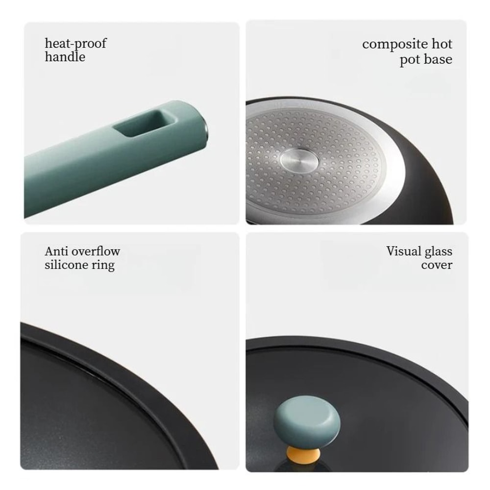 Professional Nordic Aluminum Alloy Non Stick Wok Series 5