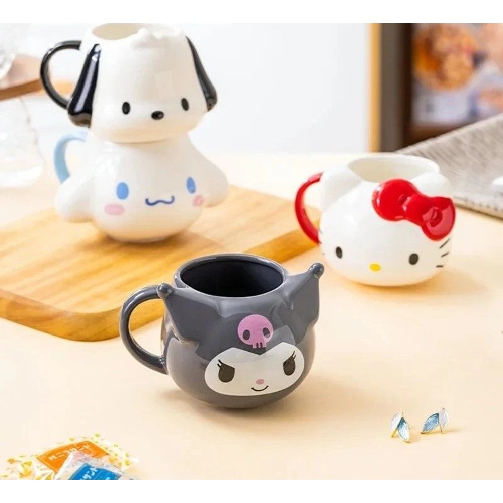Professional 15 Oz Sanrio 3D Relief Ceramic Mug Series 0